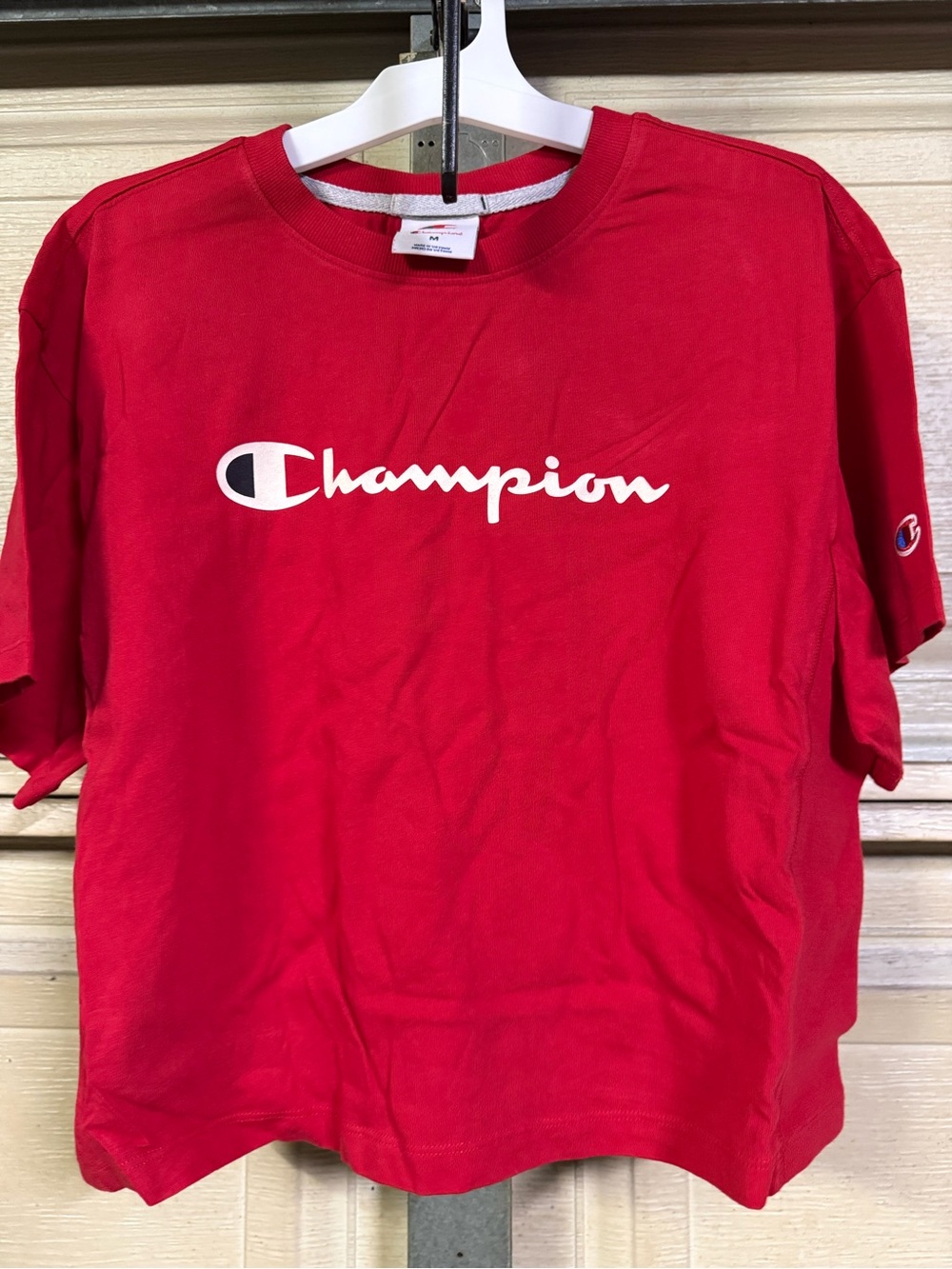 Women’s Champion Red Short-Sleeve Logo Tee